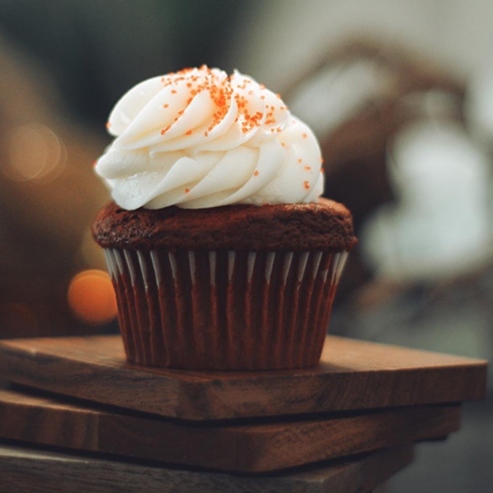 Red Velvet Beet + Avocado Cupcakes