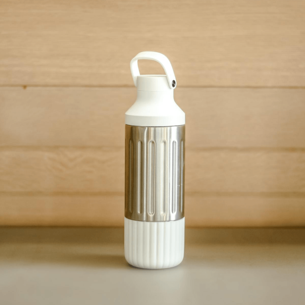 Beast Stainless Steel Hydration Bottle | White / Steel