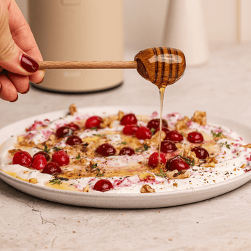 Whipped Goat Cheese + Honey