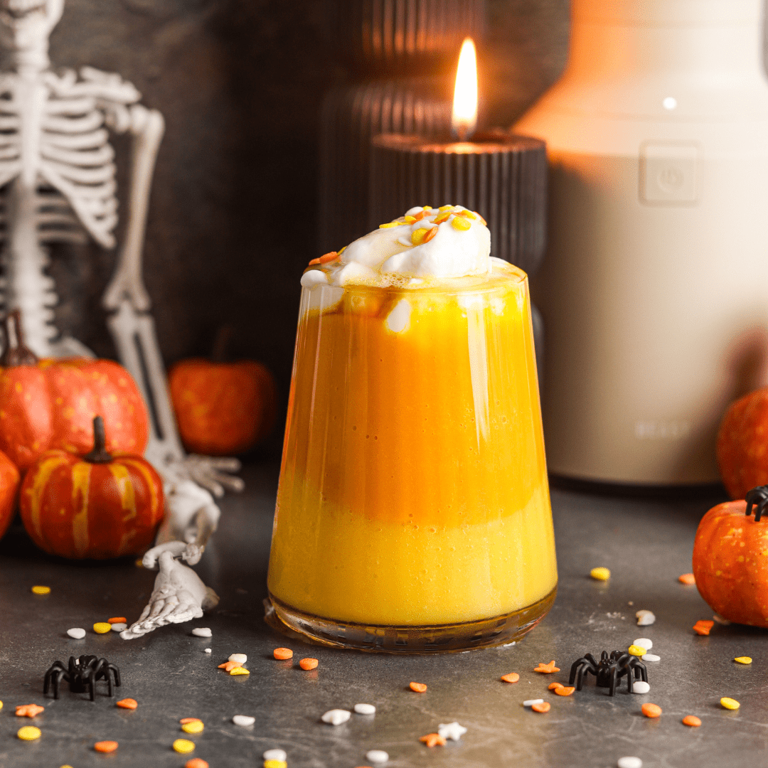 Candy Corn Smoothie Parfait