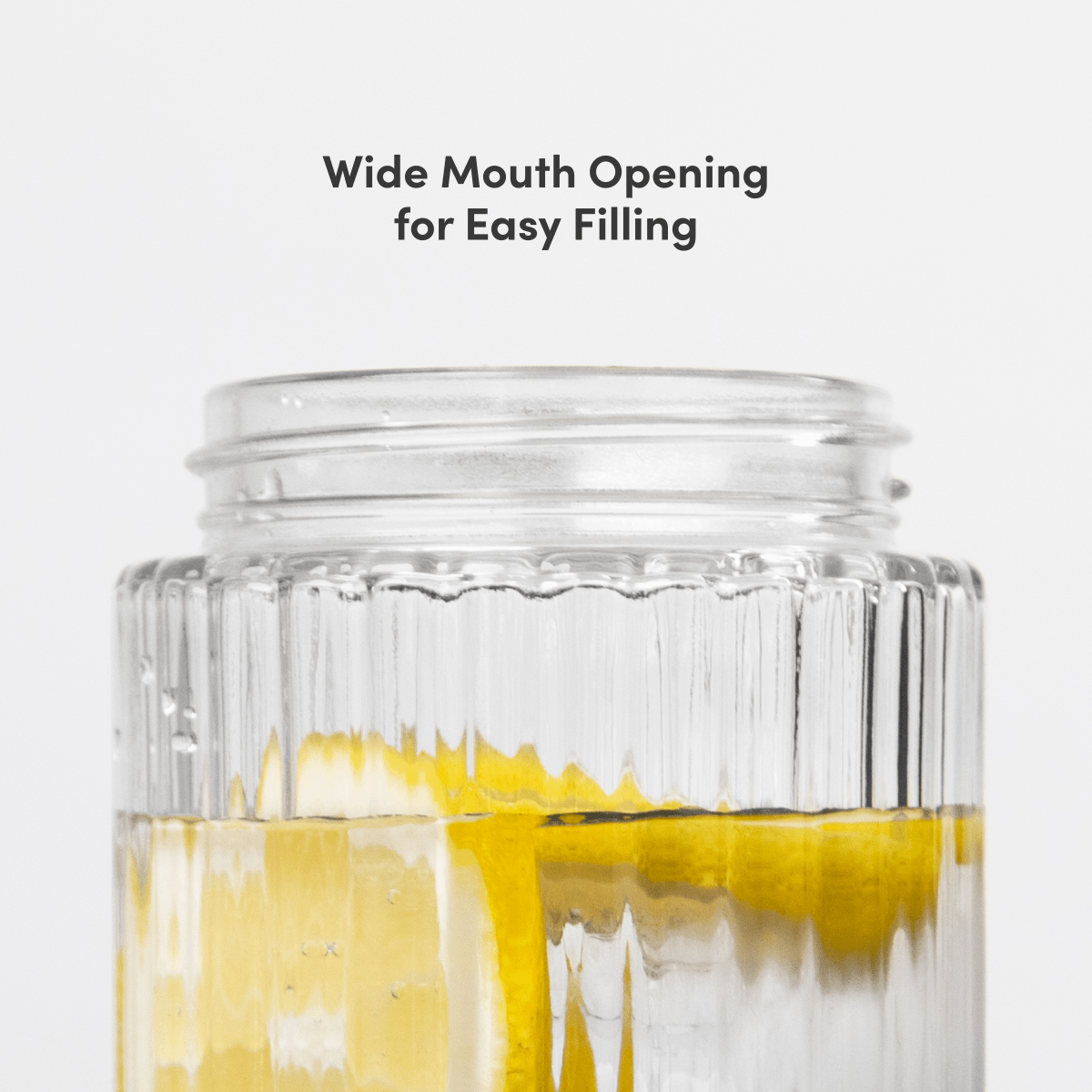 Beast Health Glass Bottle | Wide Mouth Opening for Easy Filling | Sand