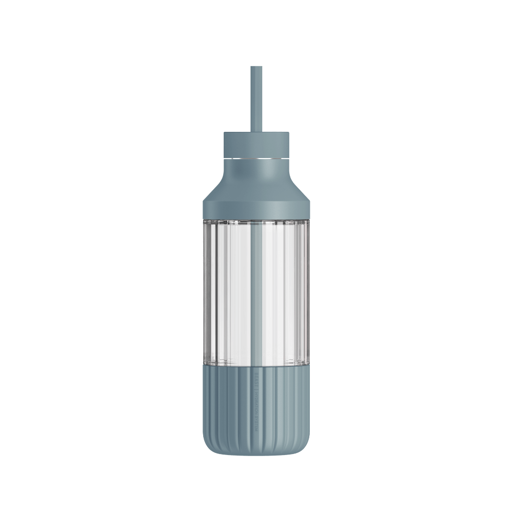 Beast Health® Dual Cap Glass Hydration Bottle
