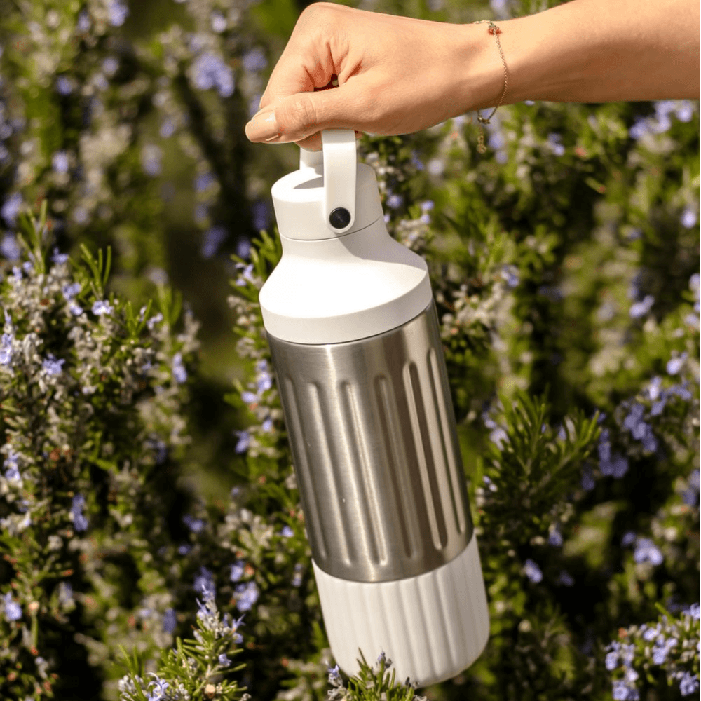 Beast Stainless Steel Hydration Bottle | White / Steel