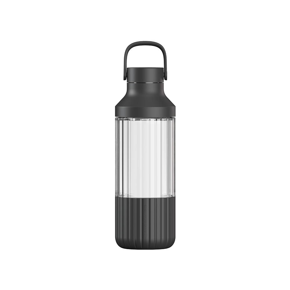 11 oz. glass thermos flask with lid, vacuum stainless steel, glass